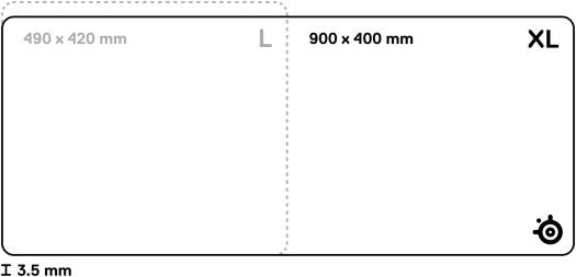 SteelSeries Gaming Mouse Pad QcK Perf XL - Control 90cm x 40cm x 0.35cm 63435 SteelSeries Gaming Mouse Pad QcK Perf XL - Control 90cm x 40cm x 0.35cm 63435